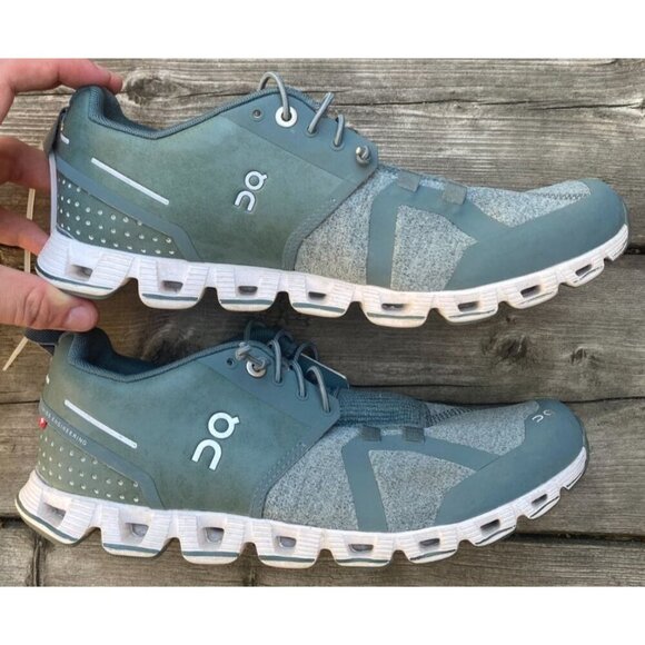 On Cloud 5 Women’s Terry Running Shoes Olive Green Size 7 - Picture 2 of 9